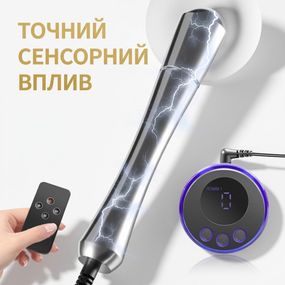 Нержавіючий електростимулятор простати і точки G з пультом управління для нових відчуттів і комфорту.