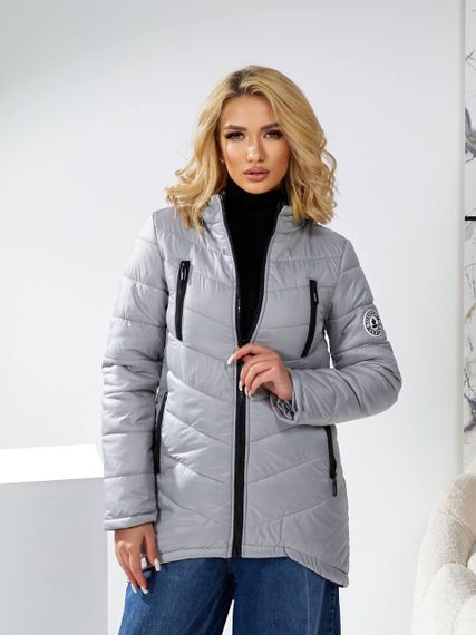 Елегантна жіноча парка, арт. 300, світло сірий | Зображення 5