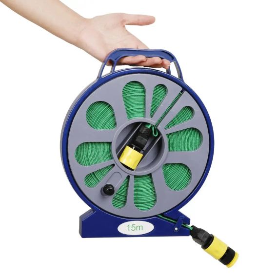 Шланг 15-метровый поливочный с катушкой и распылителем BB-4302 | Поливочный набор | Зображення 4
