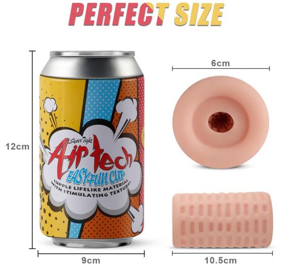 Мастурбатор Мужская карманная киска Soda cup Sex Aura | Зображення 1