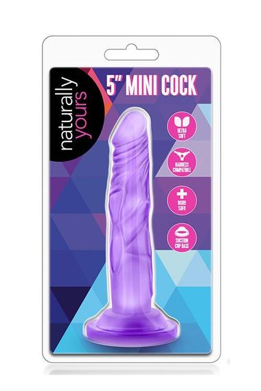 Фалоімітатор NATURALLY YOURS 5INCH MINI COCK PURPLE Sex Aura | Зображення 1