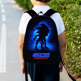 Рюкзак детский Супер Соник"Super Sonic" 34х27см,городской ранец для мальчика с принтом (00372)