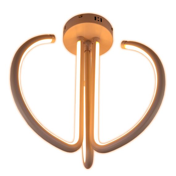 Люстра світлодіодна стельова LED світильник для квартири на стелю лед 25571 Білий 40х38х38 см. | Зображення 2