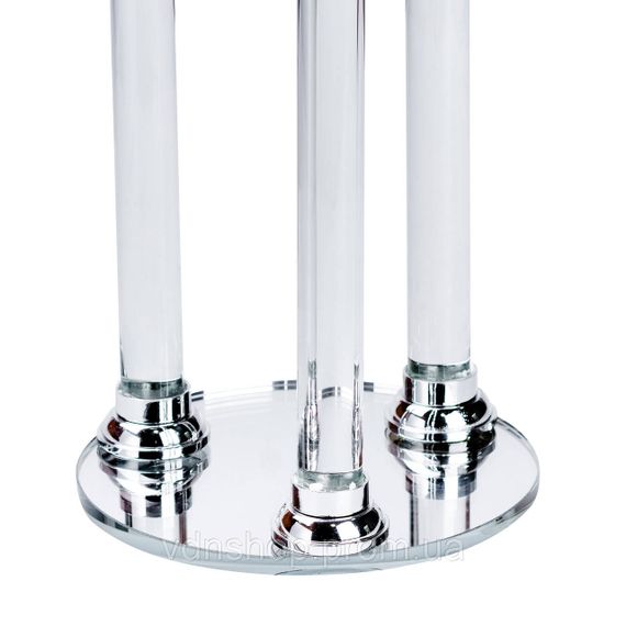 Подсвечник на 3 свечи стеклянный 36.5/47.0/56.5 см HP36564 | Зображення 3