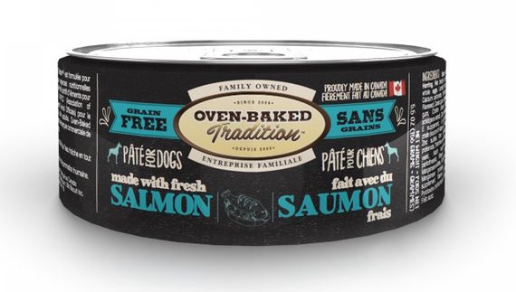Вологий корм з лососем для собак будь-якого віку Oven-Baked Tradition Dog Salmon, 156 гр