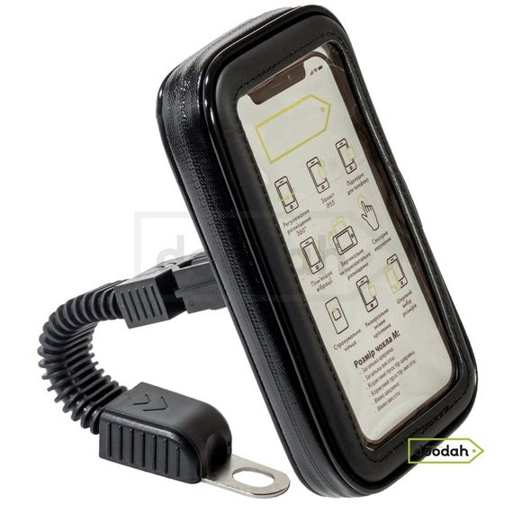 Тримач (холдер) мото для телефону водонепроникний - Evolou Flex IP55 - M