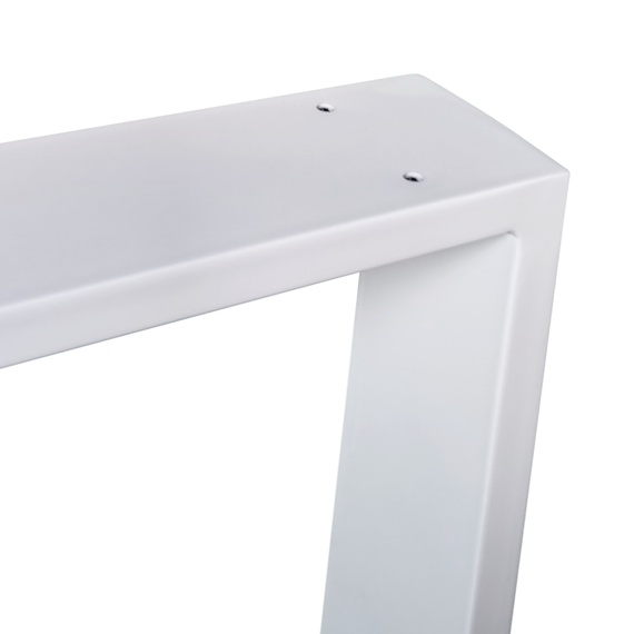 Комплект опор для журнального стола из металла 424×240mm, H=450mm (профильная труба: 40x20mm) Белый | Зображення 1