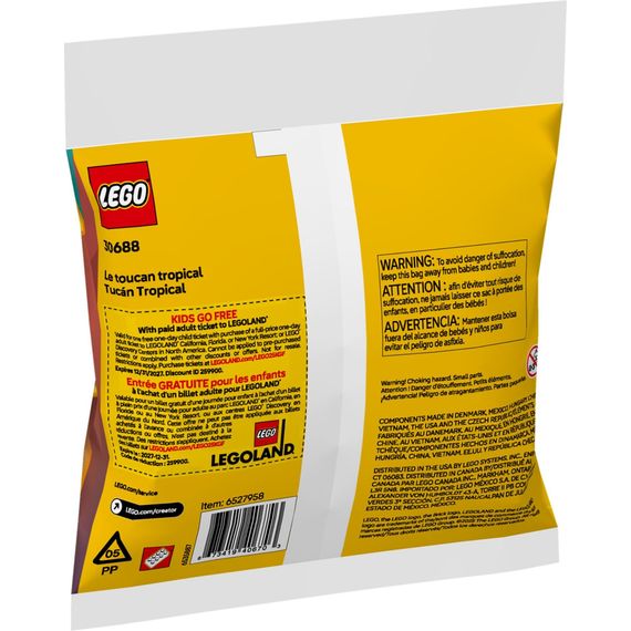 Конструктор LEGO Creator Тропічний тукан (30688) | Зображення 2