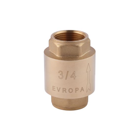 Зворотний клапан Karro "Europa" 3/4" ВВ з латунним штоком