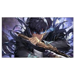 Фігурний пазл з дерева "Solo leveling" PZ008-A3C-AC 180-250 деталей, розмір А3, картонна коробка