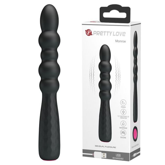 Вібратор - Pretty Love Monroe Vibrator Black Sex Aura