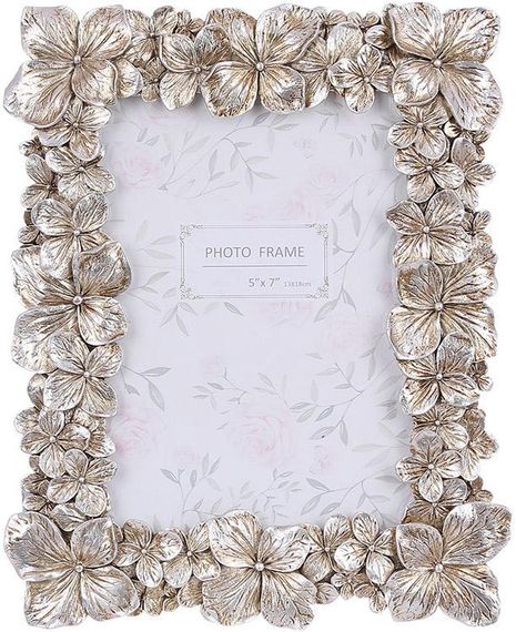 Декоративна фоторамка Flowers Silver для фото 12х17см