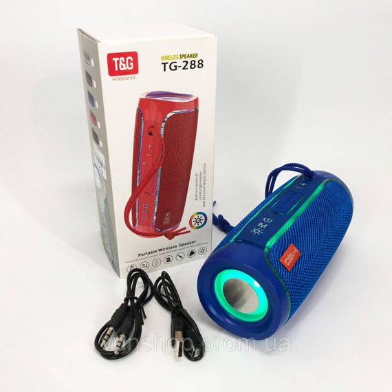 Портативна бездротова колонка з хорошим звуком TG288, Колонка usb s Bluetooth блютуз світлова MK-45 | Зображення 1