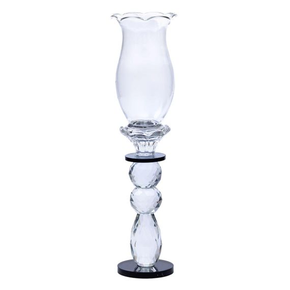Подсвечник стеклянный 7×32 см подсвечник декоративный бокал на ножке HP-4-3L | Зображення 1