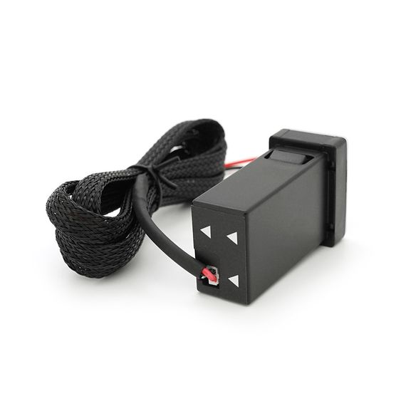 АЗУ врізне 60W-D01T03-S, PD+QC, Type-C: 30W, USB: 30W, LED підсвічування, комплект проводів під паяння, 33x22х58mm, Black | Зображення 3
