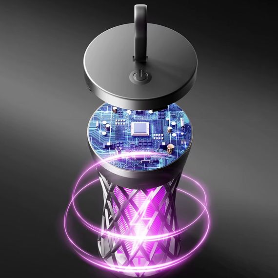 Ловушка для насекомых с UV подсветкой TX-WD02 with battery 1200 mAh Black | Зображення 4