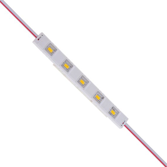 Светодиодный модуль 12V 1.2W SMD 2835 WW IP65 (BY-093/5)