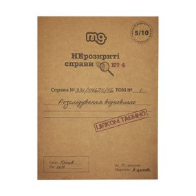 Настольная игра Нераскрытые дела №4 0038MG более 40 материалов