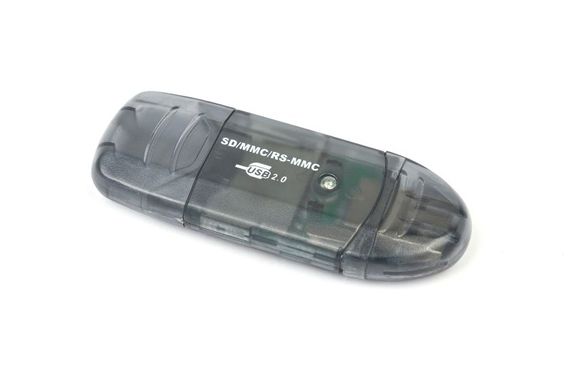 Зовнішній картрідер FD2-SD-1, USB 2.0, для  SD, MMC, RS-MMC