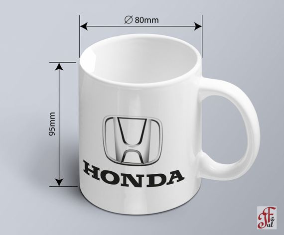 Чашка  з принтом авто логотип Honda  (02010102037) | Зображення 1