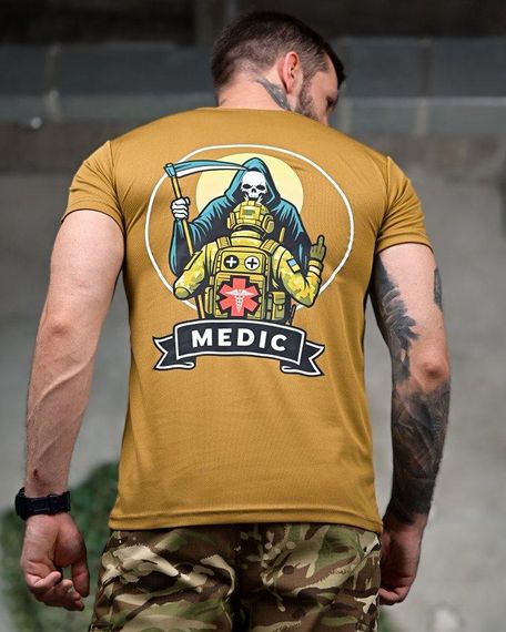 Тактична потоотводна футболка Medic coyot РП7345 | Зображення 3
