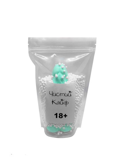 Крафтовое мыло-член с присоской Чистый Кайф Turquoise size L натуральное | Зображення 3