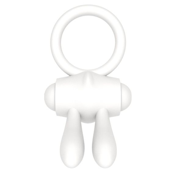 Ерекційне кільце - Power Clit Cockring Rabbit White Sex Aura | Зображення 5