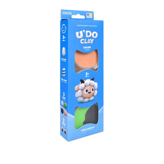 Набір для ліплення Strateg UDO CLAY 31084 Різнокольоровий shop (4823113893880)