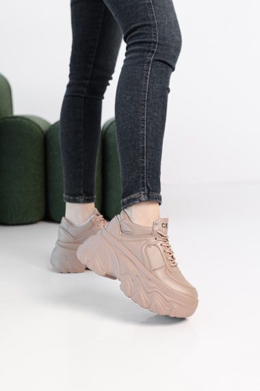 Кроссовки женские Fashion Dora 3898 40 размер 245 см Бежевый | Зображення 6