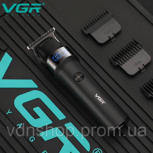 Акумуляторна машинка для стрижки волосся з насадками VGR, Машинка для стрижки з насадками бездротова DV-41 | Зображення 8