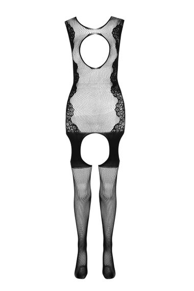 Бодистокинг с открытым доступом и узором по бокам BS082 black sexstyle | Зображення 3