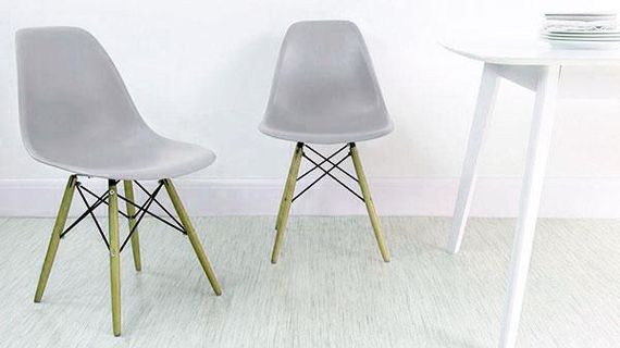 Стілець Eames DSW золотистий пластик, дизайн Charles & Ray Eames | Зображення 7