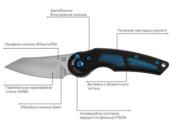 Ніж Fox Jupiter Titanium Blue | Зображення 7
