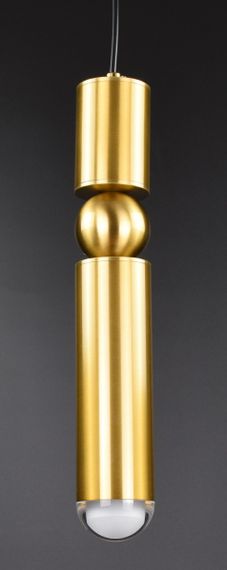 Люстра підвісна на 1 лампочку 26889 Латунь 40-180х10х10 см. | Зображення 1