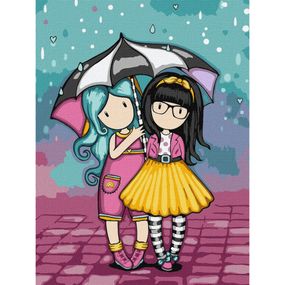 Картина по номерам "Look-Be Kind Santoro Gorjuss Collection" KHO8586, 30х40 см