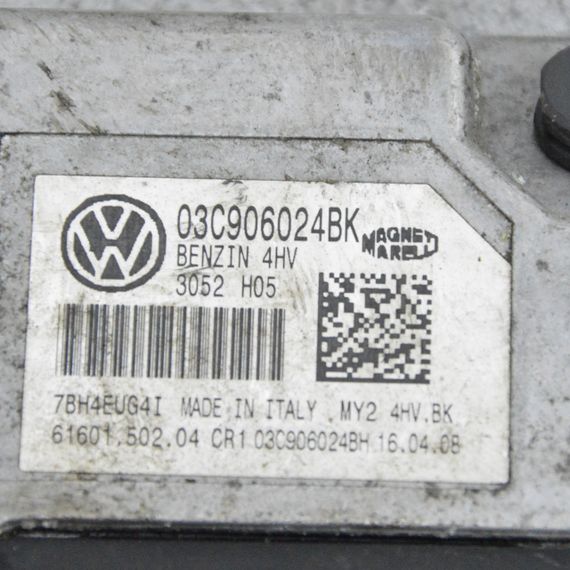 Блок керування двигуном 1.4 Seat Ibiza IV 2008-2017 Комп'ютер ЕБУ мотора Сеат Ібіза 4 03C906024BK | Зображення 1