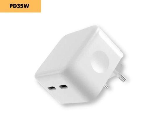 Сетевое зарядное устройство блок питания для ноутбука и планшета XPRO Dual type-C port 35W 3.0A белый (33038-01) | Зображення 1