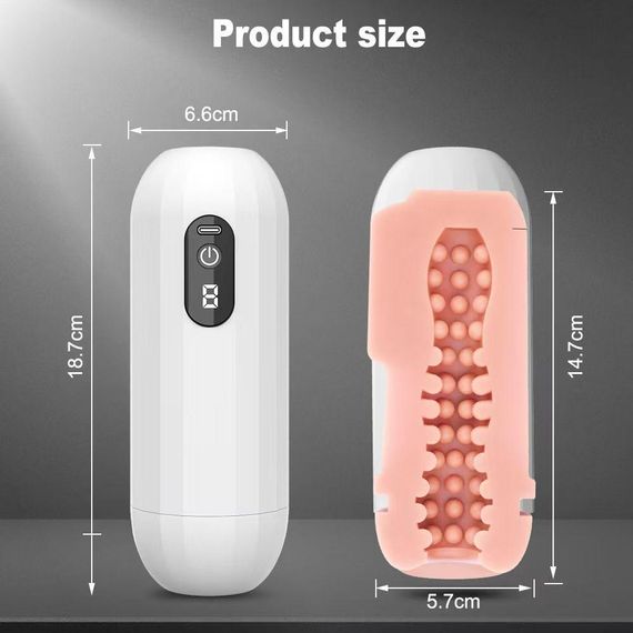 Чоловічий мастурбатор Pulse Grip Boss Series з вібрацією, 18,7 см Sex Aura | Зображення 3
