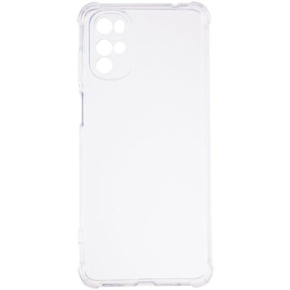 TPU чехол GETMAN Ease logo усиленные углы Full Camera для Motorola Moto G22 Бесцветный (прозрачный) | Зображення 5