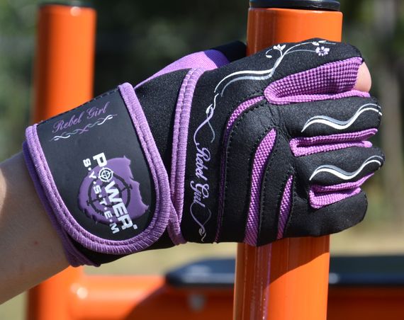 Рукавички для фітнесу Power System PS-2720 Rebel Girl жіночі Purple XS | Зображення 5