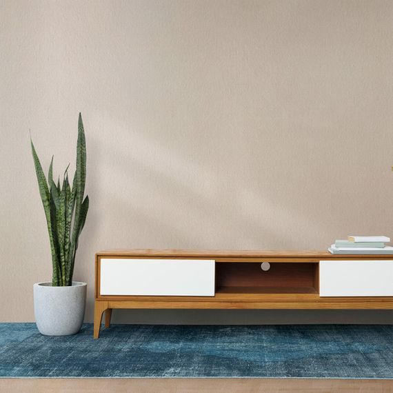 Лляні теплі шпалери на самоклейці персиковий відтінок 2800*650*2mm (D) SW-00001493 | Зображення 6