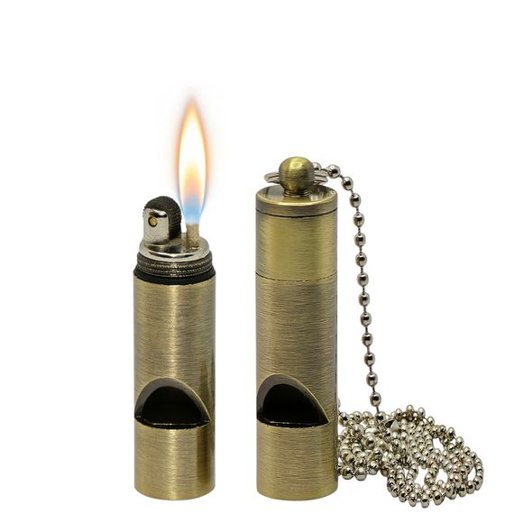 Герметична Бензинова Капсула Запальничка Золотиста