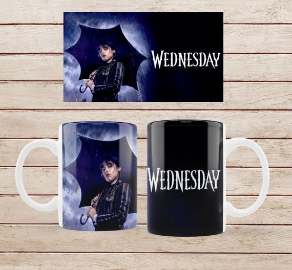 Чашка с принтом Уэнсдэй Wednesday