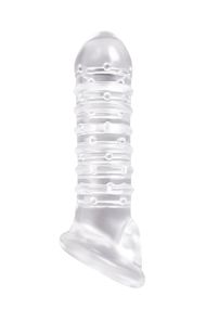 Насадка на пеніс, що подовжує RENEGADE RIBBED EXTENSION CLEAR