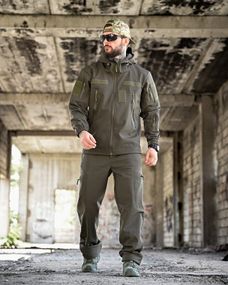 Тактичний костюм софтшел REVIVAL олива НП4862