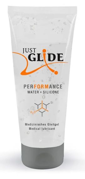 Гібридний гель-лубрикант Just Glide Performance, 200 ml Sex Aura