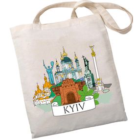 Екошопер Букопт BK4070 "Київські пейзажі" бежевий