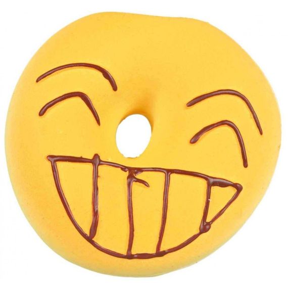 Іграшка Trixie для собак Пончик-смайлик з пискавкою латекс 6 см | Зображення 1
