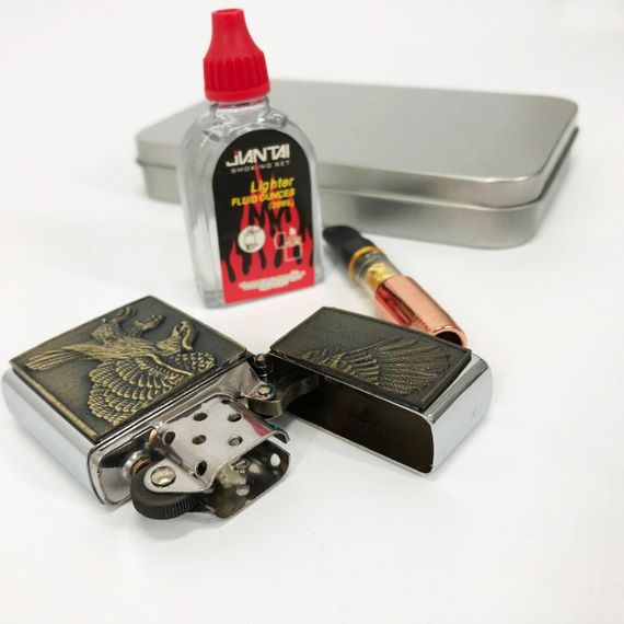 Запальничка подарункова сувенірна N9, Вітрозахисна запальничка, Запальнички подарунки для чоловіків DW-67 | Зображення 8