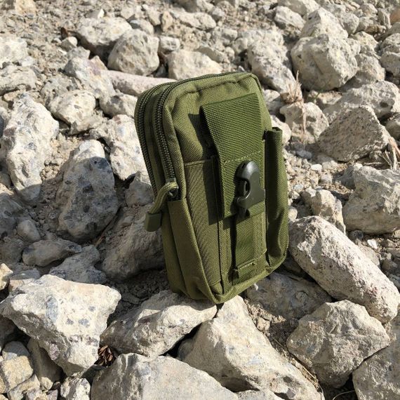 Тактическая сумка - подсумок для телефона, система MOLLE органайзер тактический из кордуры. Цвет: хаки NO-90 | Зображення 8
